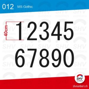 012 SHV NUMBER