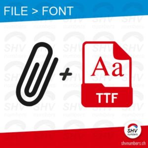 SHV NUMBER da FONT